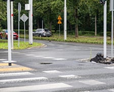Skrzyżowanie alei Wielkiej Wyspy z ulicą Mickiewicza i aleją Paderewskiego